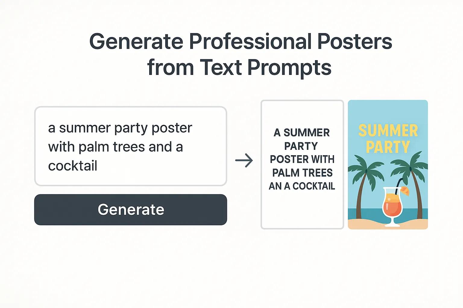 AI Poster Generator creating professional designs