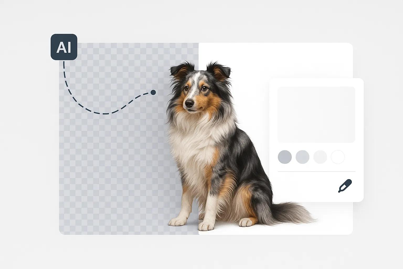 AI White Background precision control